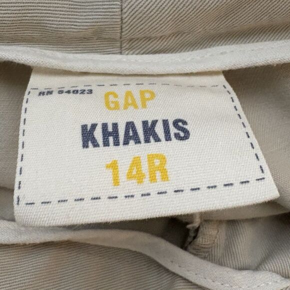 Vintage Y2K GAP  Khaki Tan Cream Straight Leg Pants Zipper fly Size 14R Womens - Picture 3 of 5